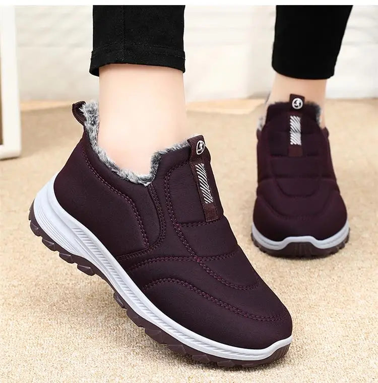 Boots Women Platform Snow New Women Shoes Slip On Women's Boots Fur Ankle Boots Casual Plush Botas Unisex Shoes Winter Boots