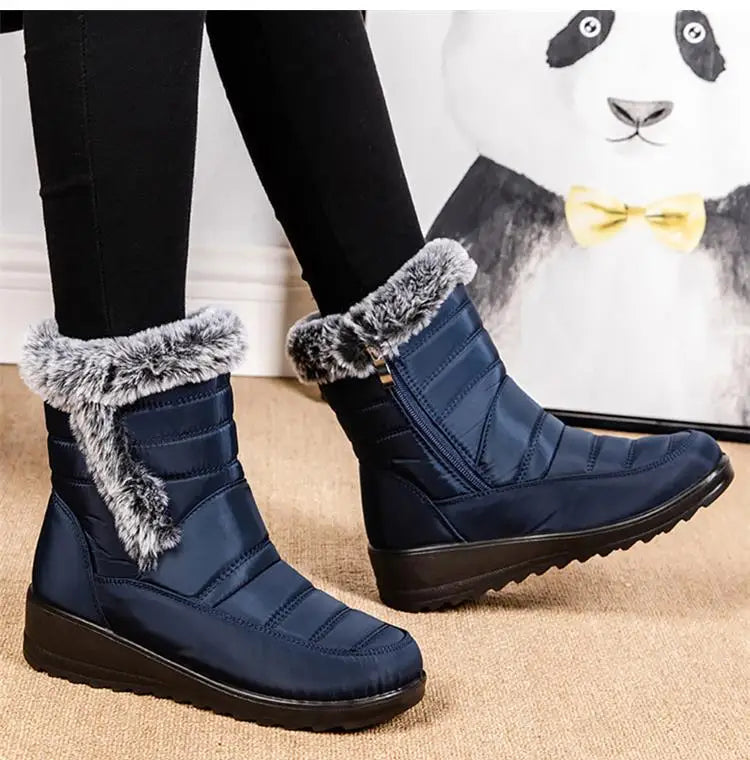 Boots Woman Snow New Women Shoes Platform Shoes Women Fashion Mid Women's High Boots 2025 Trend Botas Mujer Winter Shoes Boots