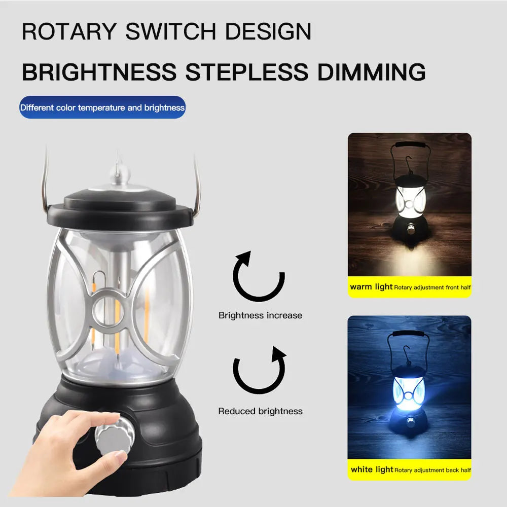 2022 Trending Forest Lantern oplaadbare hand-LED-lamp voor buitenkampeerverlichting