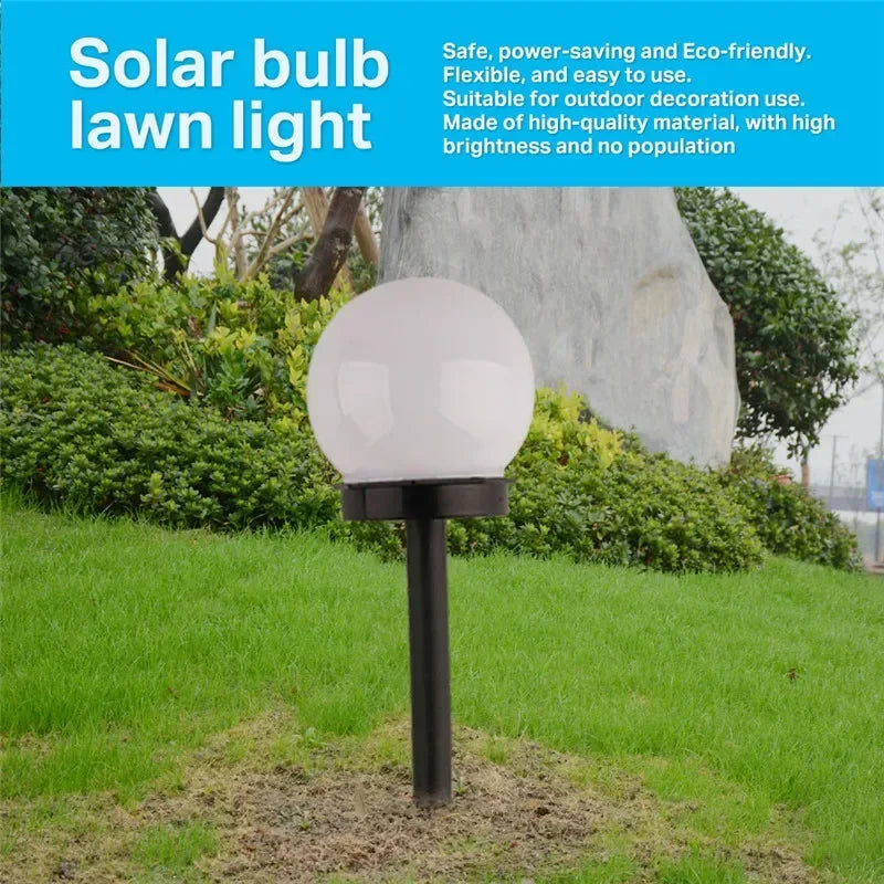 1/3/9PC Solar Powered LED Bulb Lamp Energy Light Waterproof Outdoor Garden Light Street Solar Panel Ball Lights Lawn Yard Lamp