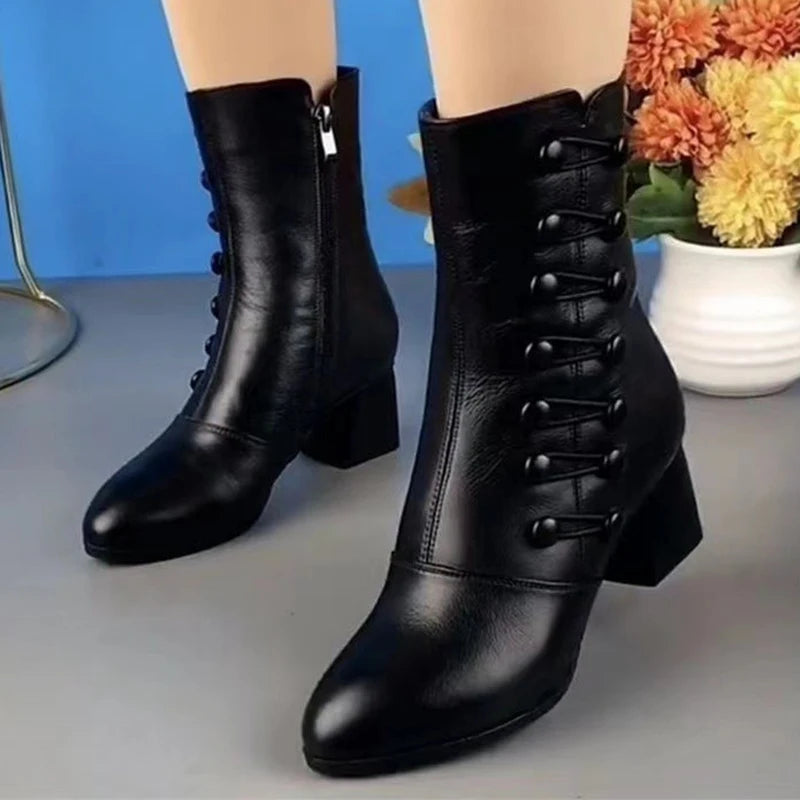 Snow Women's Boots Platform Shoes Woman Warm Fur Shoes Women 2025 Trend Long Boots Lightweight Winter Ladies Boots Botas Mujer