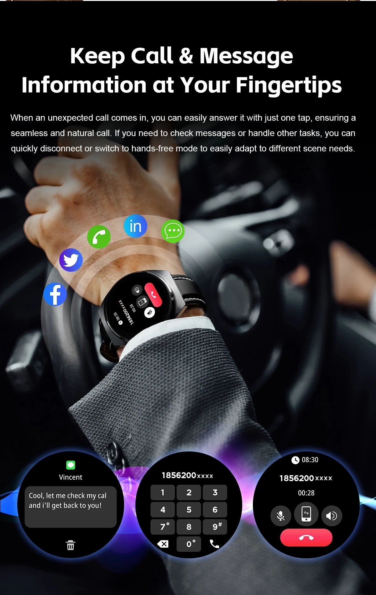NFC Smart Watch 2 in 1 Multiple Sports GPS Track Health Monitor Custom Dial 1.53 Inch Headset Smartwatch - Compatible with HUAWEI & Xiaomi IOS