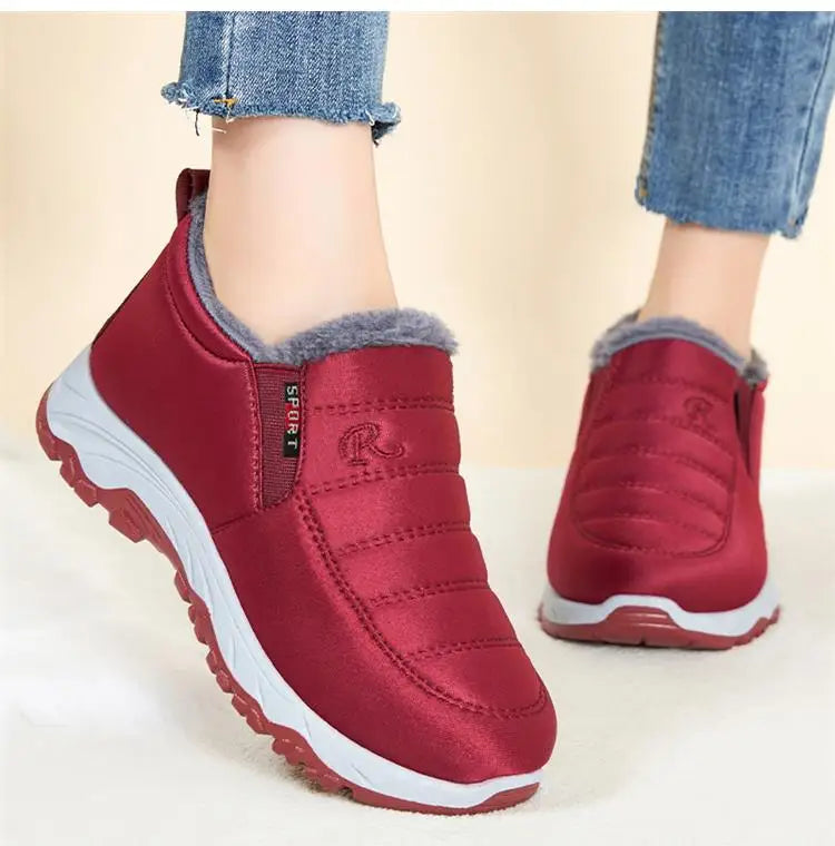 Women Boots Snow Platform Plush Women Shoes Slip On Boots For Unisex Shoes Fashion Ankle Boots Casual Punk Botas Mujer Winter