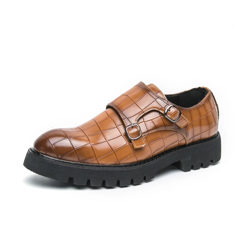 2024 Nieuwe luxe heren formele kledingschoenen Groene heren formele volwassen zakelijke pak loafers Coole heren bruiloft feest schoenen