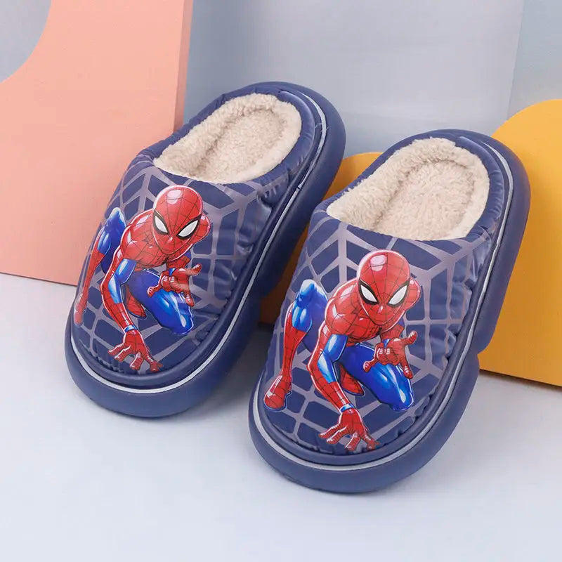 Boys' Winter Warm Cartoon Slippers Pantoffle Enfant Baby Boys' Shoes Size 26-37