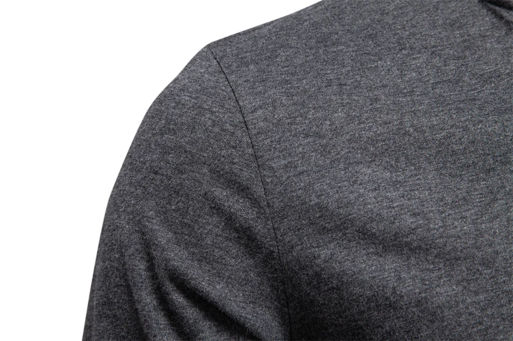 Men's Henley Collar Casual T-Shirt Solid Colour Long Sleeve Autumn Fashion High Quality 100% Cotton Male T-Shirts
