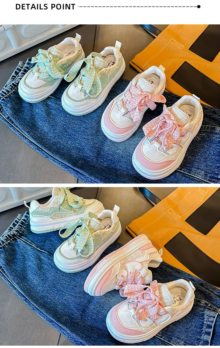 Kids Non Slip Lightweight Sneakers for Boys and Girls Breathable Outdoor Sports Shoes for School Skate and Casual Wear