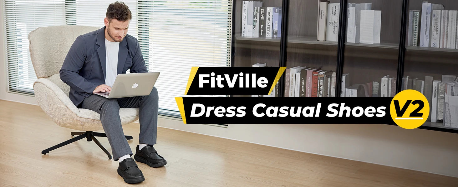 Wide Fit Men's Leather Shoes Diabetic Walking Shoes Oxford Shoes Formal Business Shoe Comfortable All Day Wear