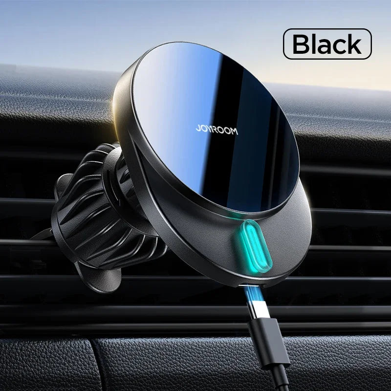Joyroom Magnetic Wireless Car 15W Fast Charger Phone Holder for MagSafe and Case Car Mount for iPhone 16/15/14/13/12 Air Vent