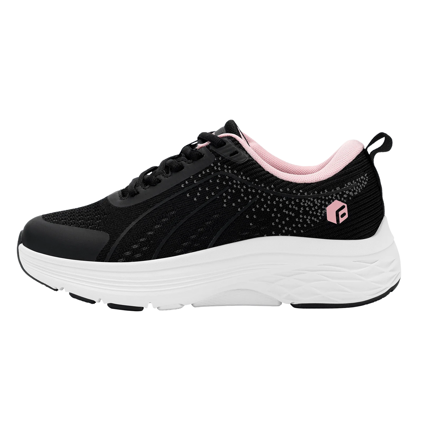 Damesschoenen met brede breedte, lichtgewicht sneakers voor dames met brede breedte voor platvoeten, verlichting van hielpijn en plantaire fasciitis