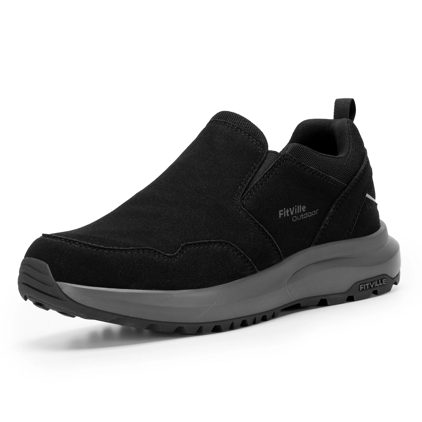 Men's Shoes Wide Hiking Comfortable Slip on Loafers Go Walking and Trekking Trails  Sneakers With Arch Support
