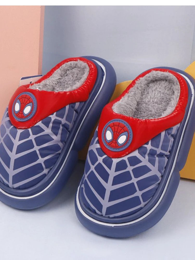 Boys' Winter Warm Cartoon Slippers Pantoffle Enfant Baby Boys' Shoes Size 26-37