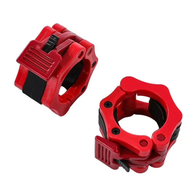 1Pair 50MM Spinlock & Collar Lock Clips For Weightlifting Bar - Quick Release Dumbbell Clamps