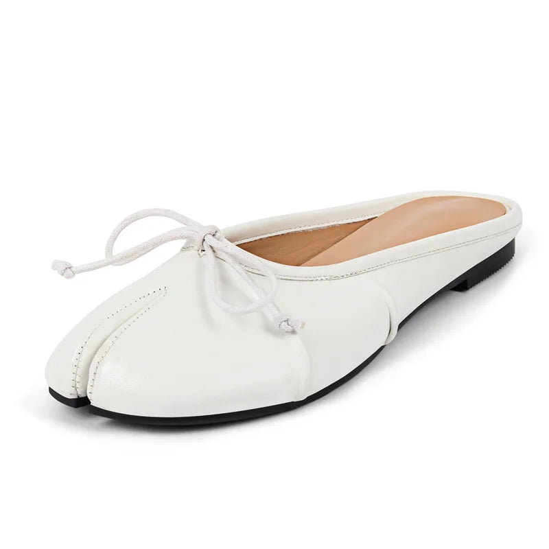 Womene Split Toe Flats Ballet Strap Retro Elegant Big Size Spring Autumn Comfortable Daily  Slip On Loafers