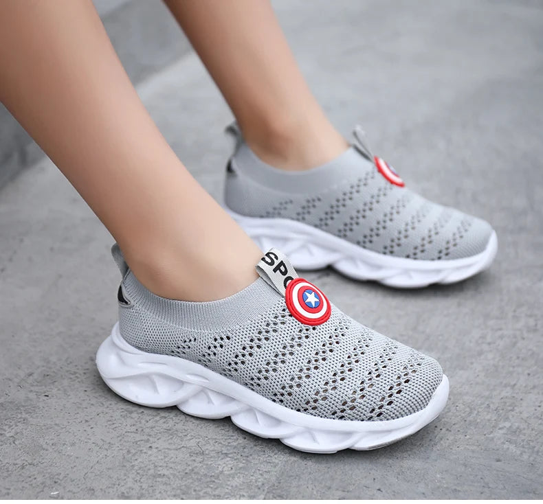 Unisex Summer Children Shoes Sport Sneakers Breathable Casual Shoes Mesh Net Cloth Kids' Sports Flat Sneakers