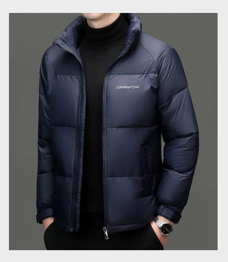 Men's Top Grade Designer Brand Parka Jacket, Casual Fashion Hooded Cropped Windbreaker, and Quilted Puffer Male Coats