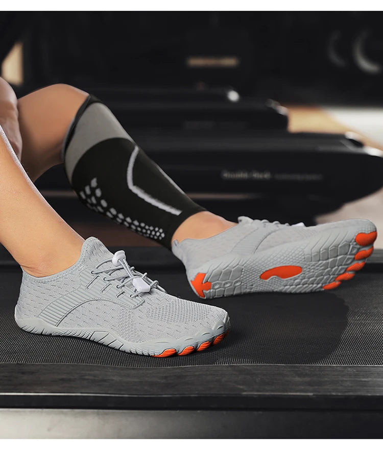 Barefoot Trail Running Shoes – Wide Toe Zero Drop Sports Sneakers for Running, Walking, Hiking & Water Training