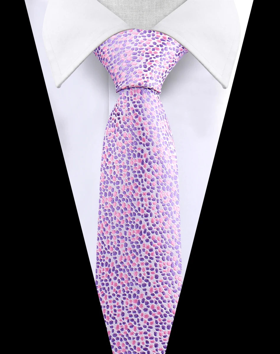 Men's Luxury Paisley Necktie Floral Wedding Style Business Tie Polyester 146x7.5cm Gift for Adult Male Occasions