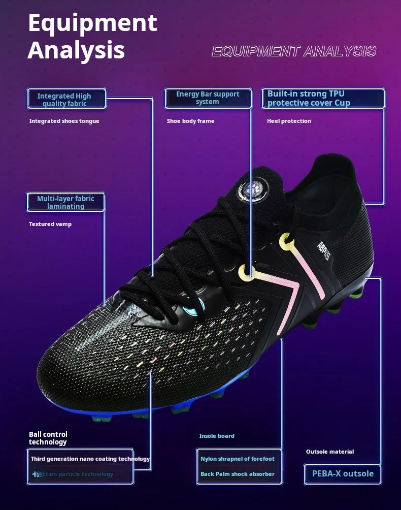 Adult Football Shoes MG Short Nail Football Shoes Youth Grass Professional Competition Training Shoes Soccer Shoes