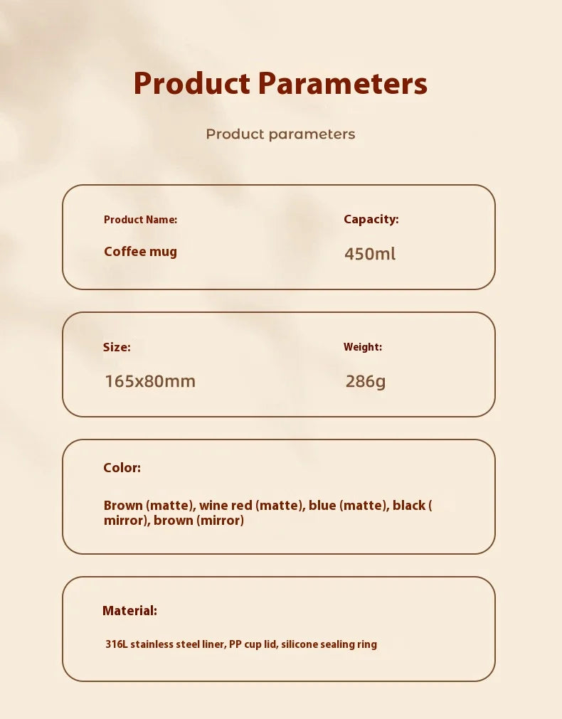 316 SS Smart Vacuum Insulated Thermos Flask - 24/12Hr Hot/Cold Retention, Leakproof, Minimalist Design, Travel Coffee Mug for