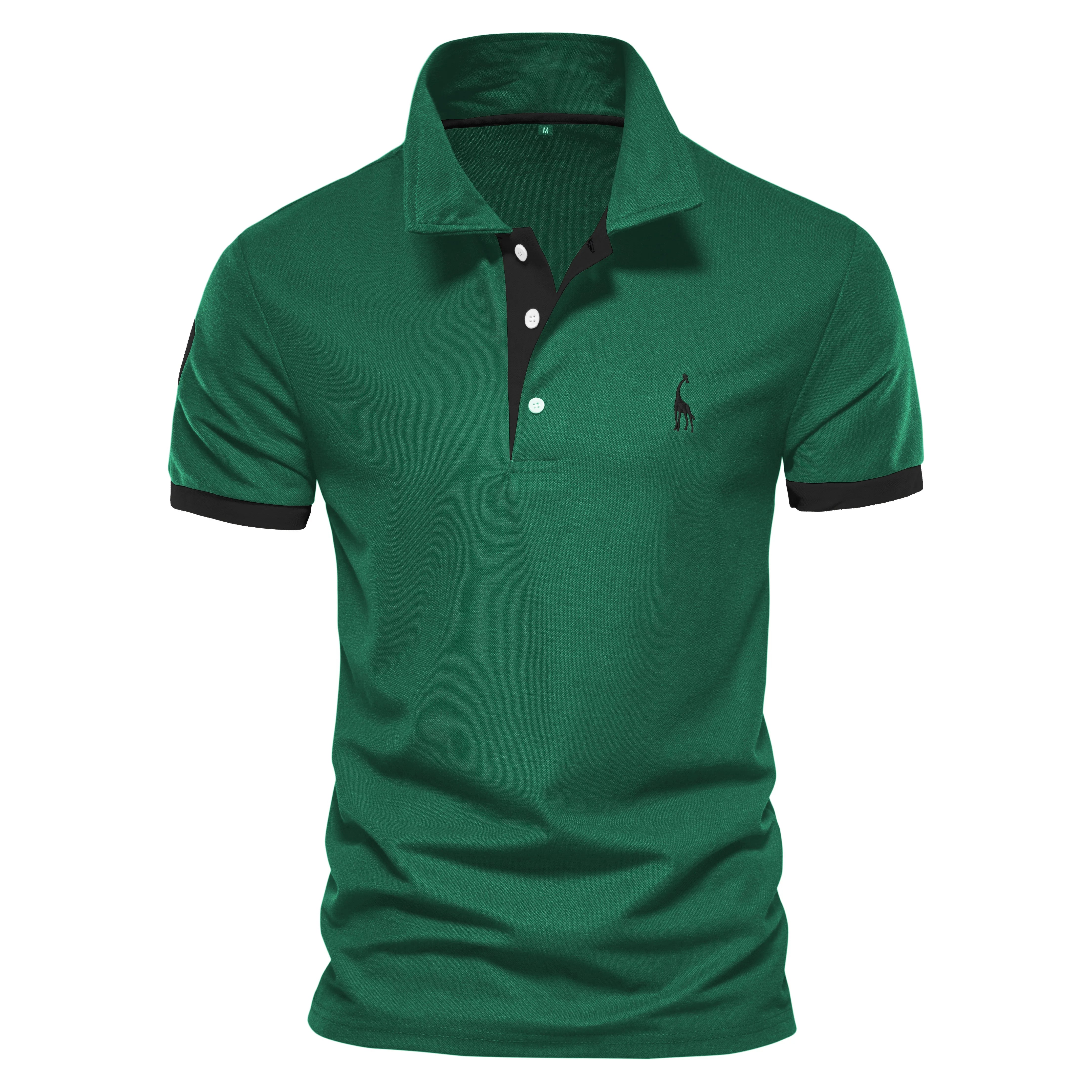 Embroidery 35% Cotton Polo Shirts for Men Casual Solid Colour Slim Fit Men's Polos New Summer Fashion Brand Men Clothing