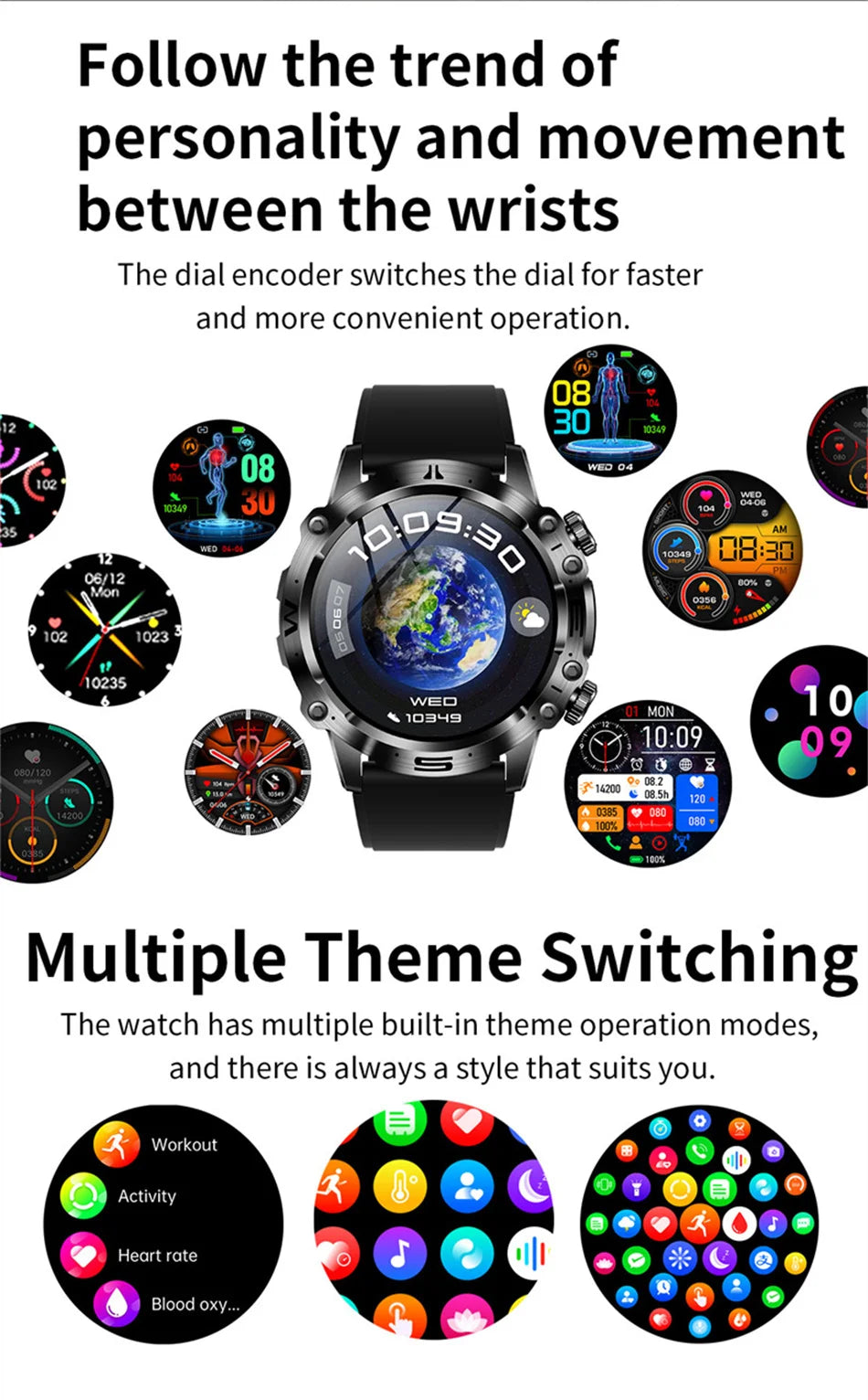 2025 Nieuwe Smart Watch Monitoring Bloeddruk Urinezuur ECG + PPG Fitness Tracker Klok Bluetooth Call Health Smartwatch Voor Mannen