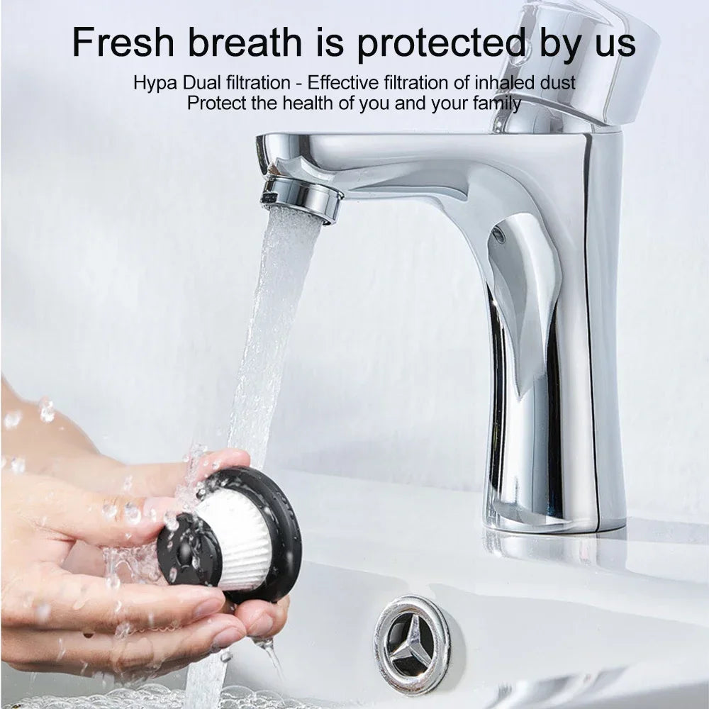2-in-1 Wireless Car Vacuum Cleaner – Portable High-Power Handheld Vacuum with Multi Brush Heads & Type-C Charging