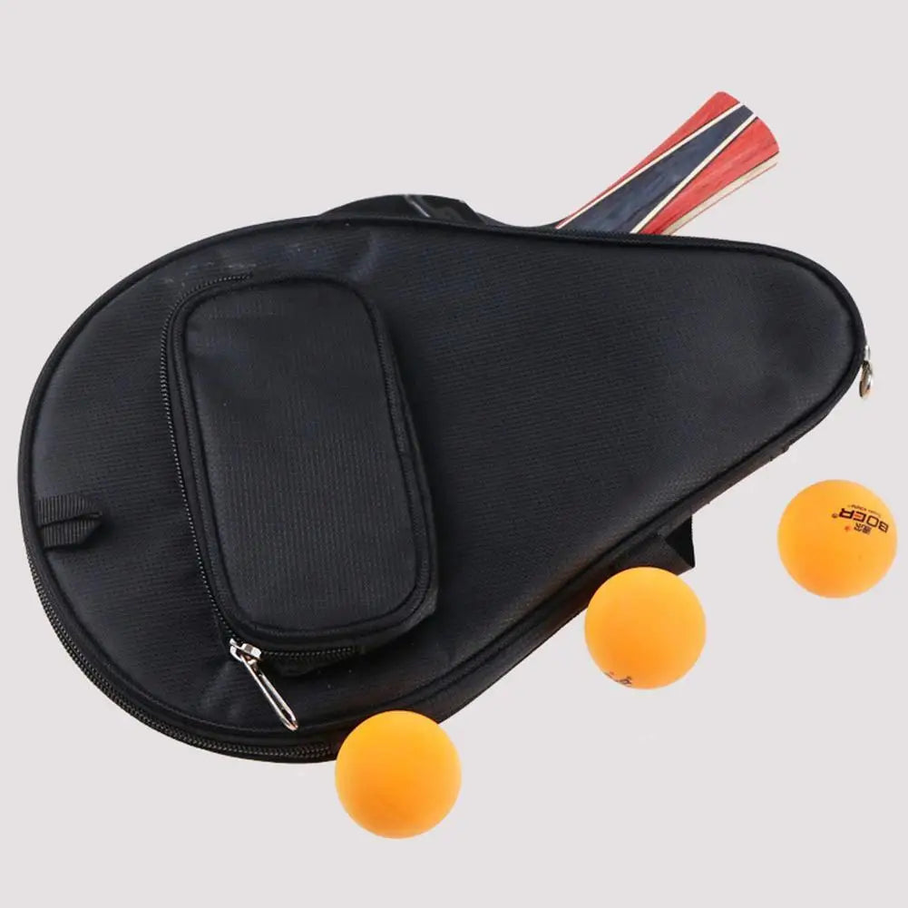 1PC 30 x 19cm Table Tennis Racket Bag, Ping Pong Rackets Case For Blade & Paddle Balls Storage