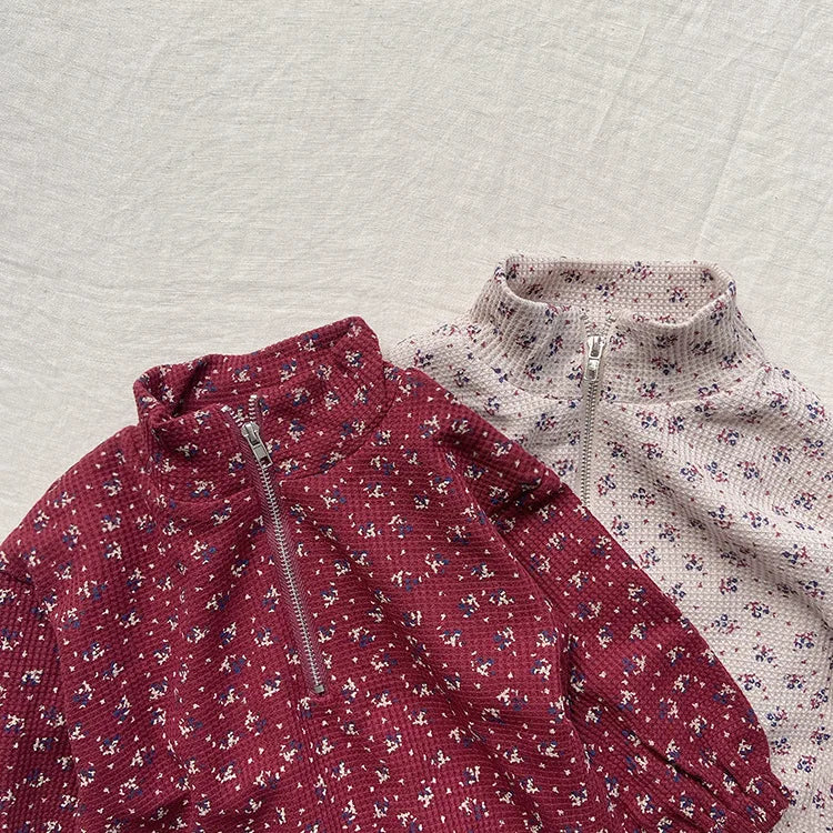 Toddler Kids Clothing 2PCS Set Girls Boys Hoodie Suits Vintage Waffle Casual Style Children's Clothes Outfit 1-5Y Unisex