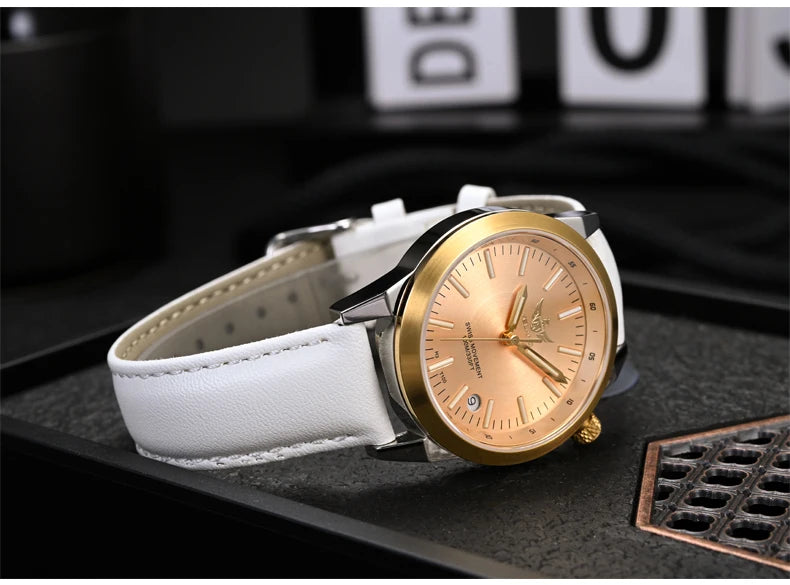 Yelang V1010 36MM Women's Quartz Watch – Elegant Waterproof Fashion Watch with Sapphire Glass & Luminous Dial – Luxury Gift for Women & Students