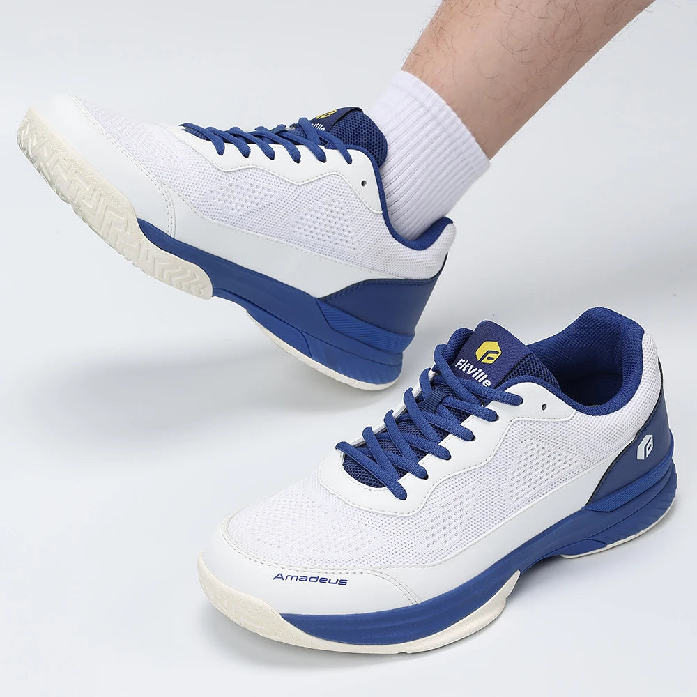 Sports Shoe for Men's Tennis Shoes Professional Training Sneakers Anti-Slip Sweat Absorbent Swollen Feet Arch Support