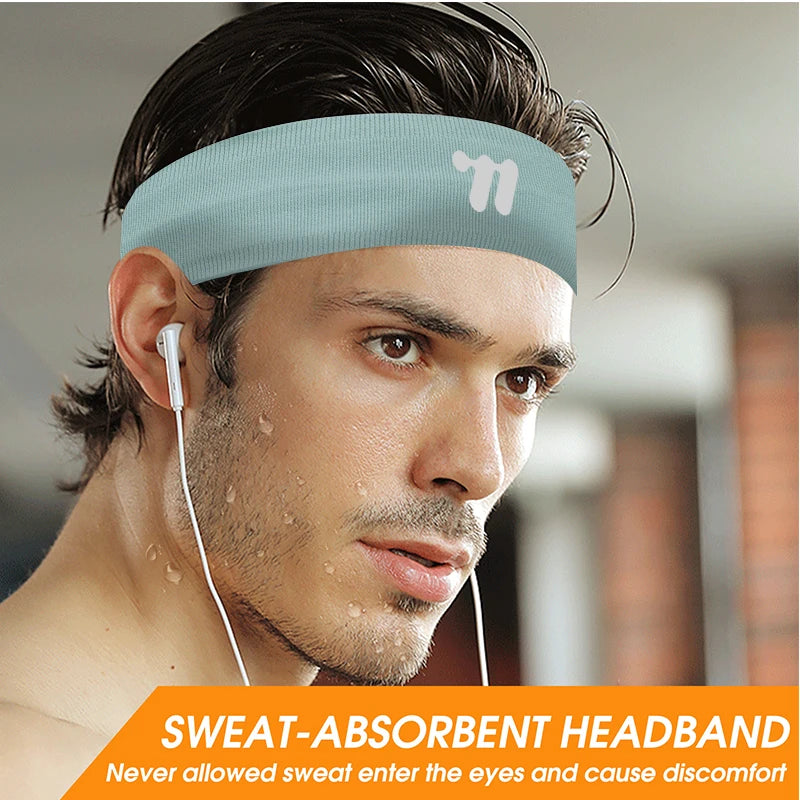 Sport Sweatband Moisture-Wicking Breathable Elastic Headband Fitness Gym Running Basketball Cycling Headscarf