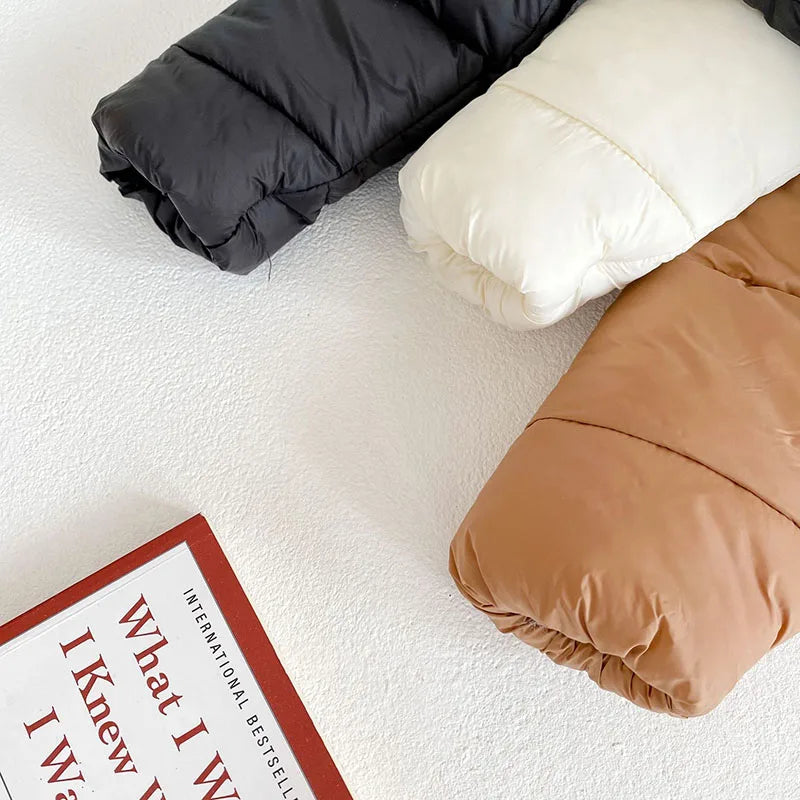 Winter Kids Parkas Korean Style Girls Boys Fur Coat Hoodie Boys Thicken Outerwear 7T Unisex