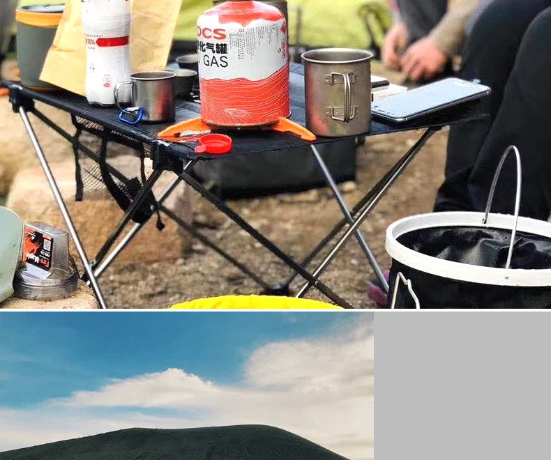 Outdoor Folding Small Table, Portable Camping Picnic Table, Ultralight  Aluminum Alloy Oxford Cloth Table