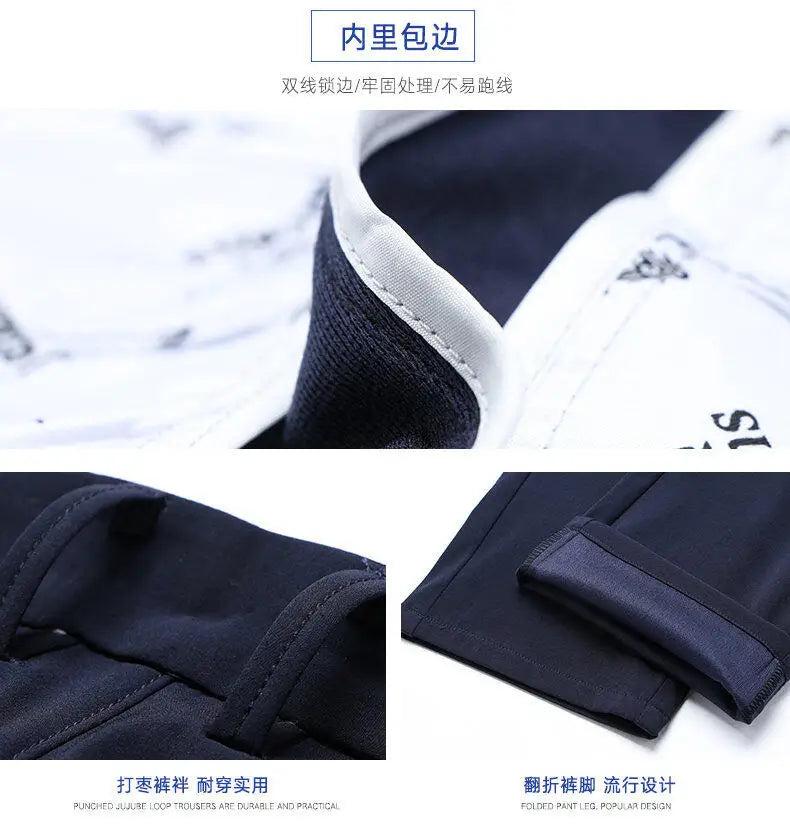 Stretchable Men's Dress Pants, Classic Trousers for Versatile Wear, Comfort & Style Combined Sizes 28-40