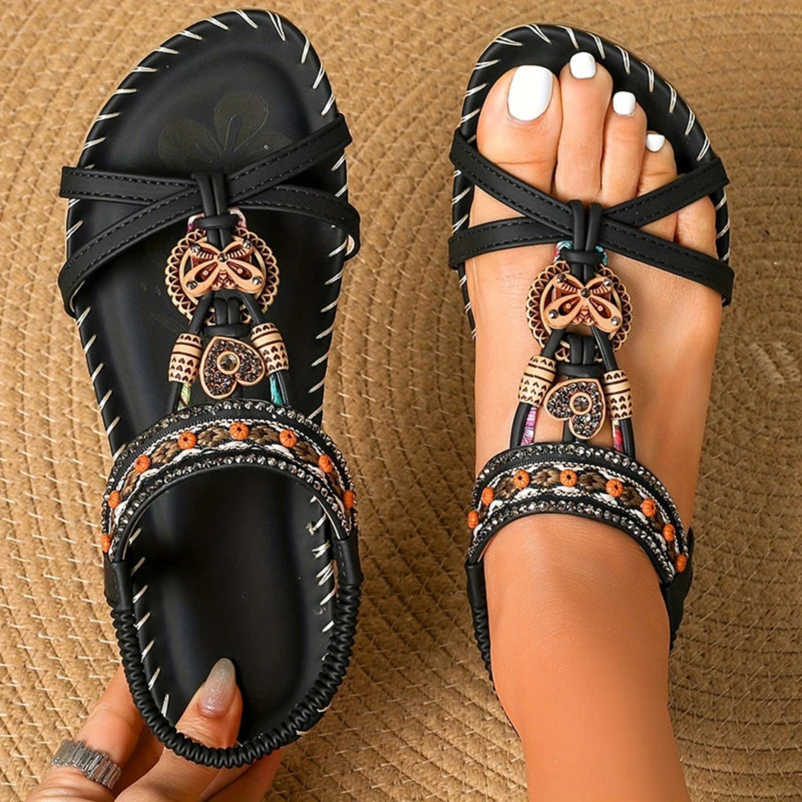 Women’s Retro Platform Sandals – Soft Comfortable Summer Shoes for Women, Elegant Lightweight Fashion Footwear