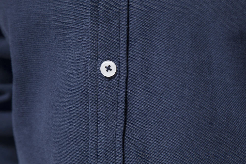 2023 New Autumn Cotton Men's Oxford Shirt Long Sleeve Button Down Social Business Casual Shirts for Men