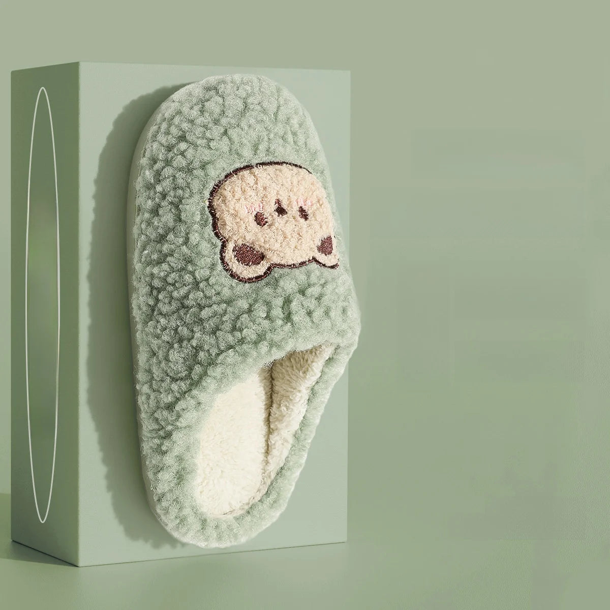 Unisex Slippers House Shoes Cartoon Winter Shoes Warm Anti-Slip Soft Bottom Shoes For Kids Size 36-41