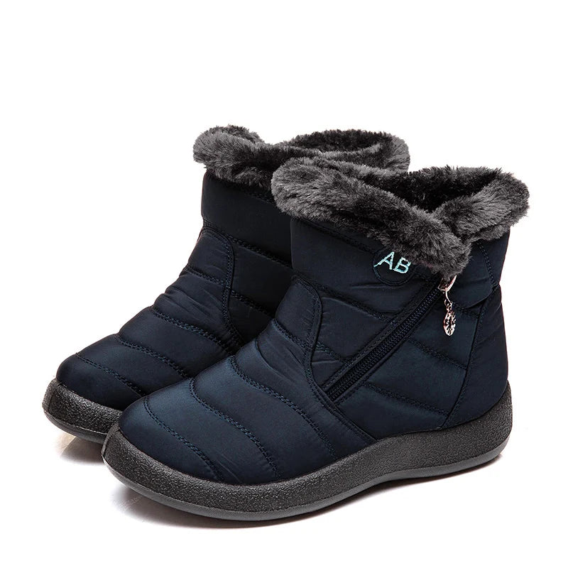 Snow Boots Women Comfortable Ladies Shoes Waterproof Shoes For Women Zipper Women Shoes Soft Keep Warm Winter Boots Botas Mujer