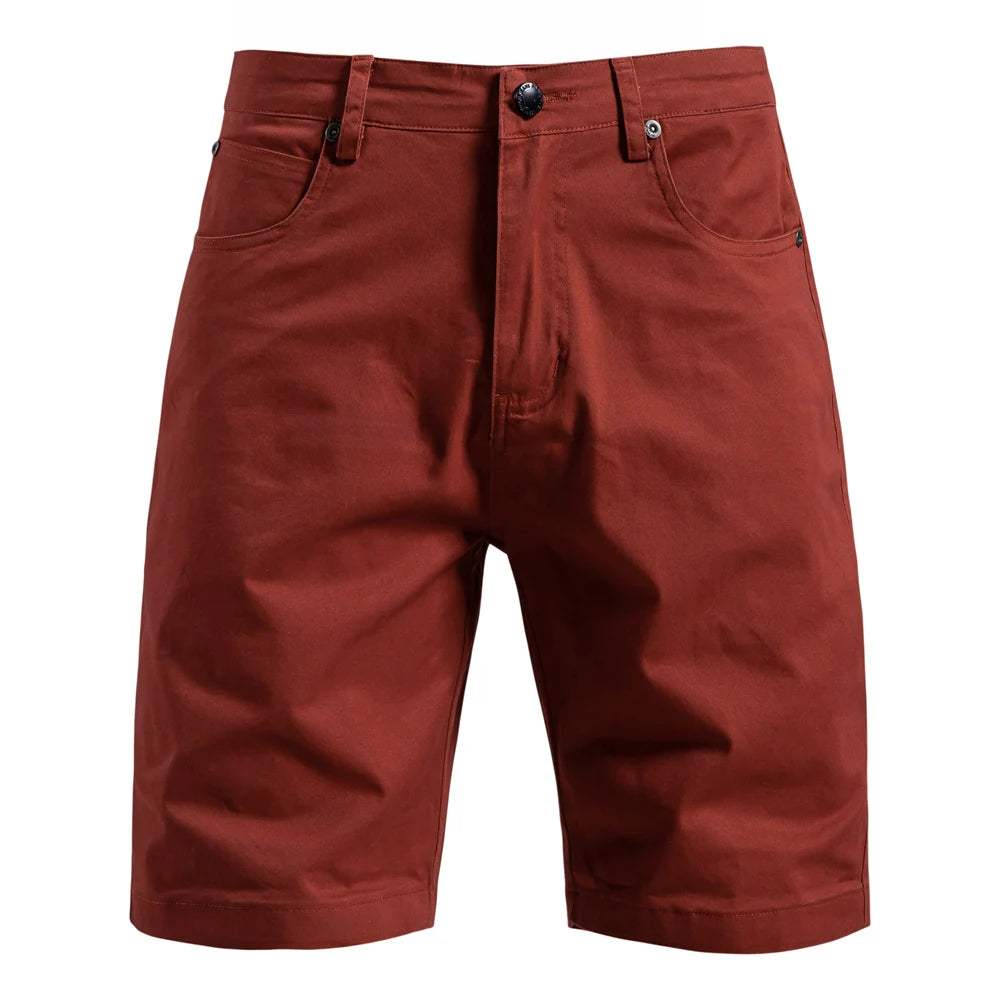 Men's 100% Cotton Summer Shorts Casual 11-Tone Multi-Pocket Lightweight Street Shorts