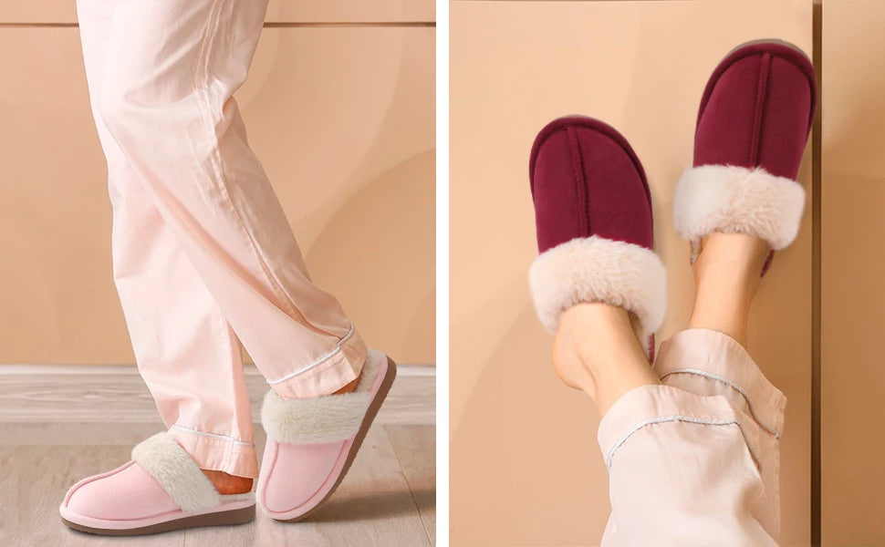 Women's Winter Warm Fashion Fluffy Slippers Furry Fuzzy House Comfy Slippers Suitable For Indoor Bedroom Use Ladies' Shoes