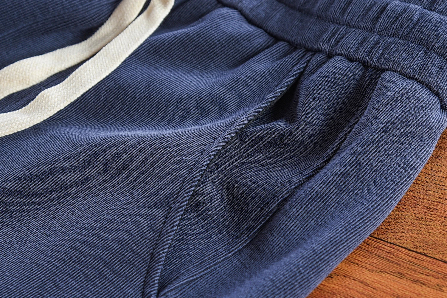 Herfst Nieuwe Amerikaanse Retro Dikke Effen Kleur Gebreide Joggingbroek Heren Eenvoudige Elastische Taille Trekkoord Sport Casual Losse Broek