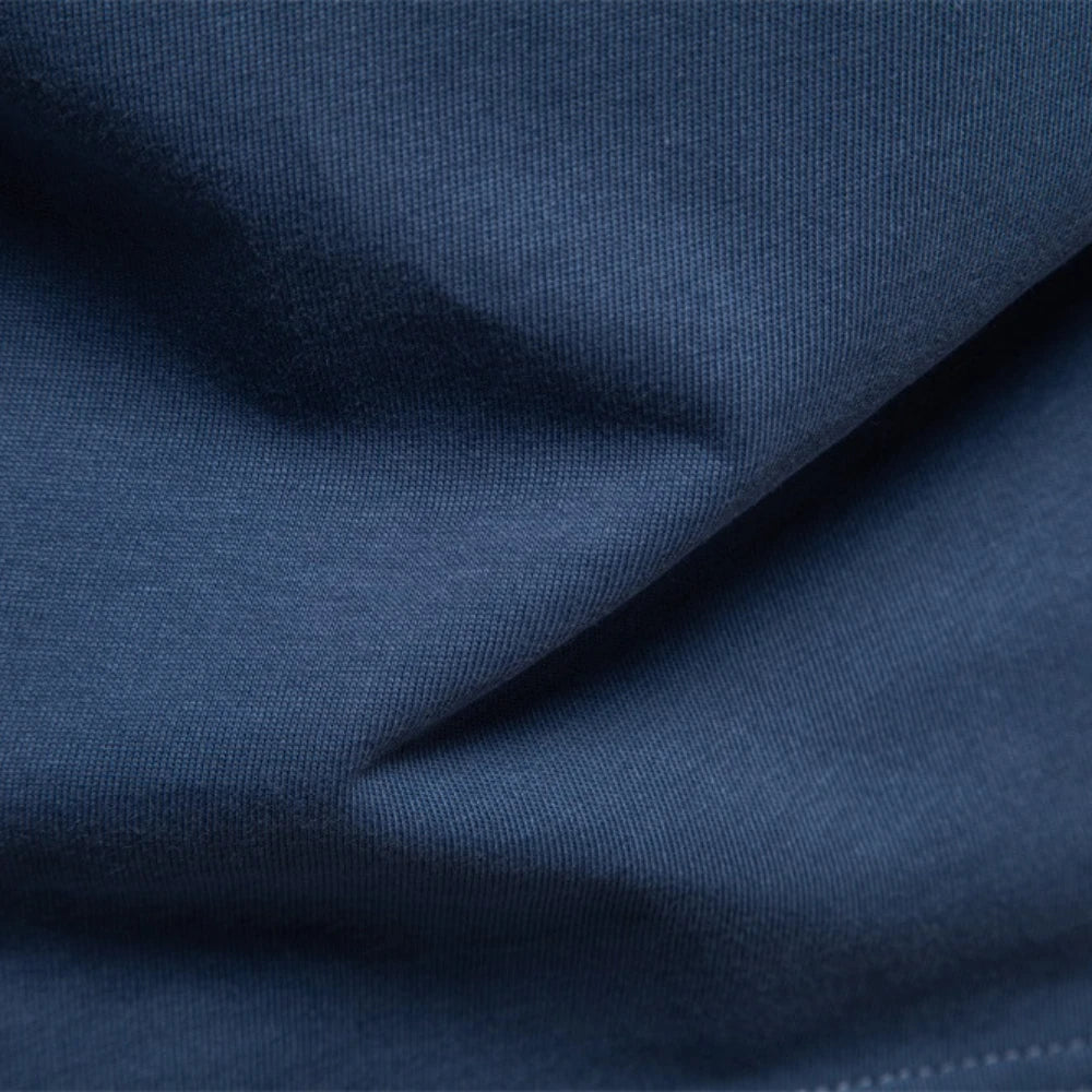 Men's Long Sleeve Fashion High Quality Cotton T-Shirt With Button Collar Basic Male T-Shirt