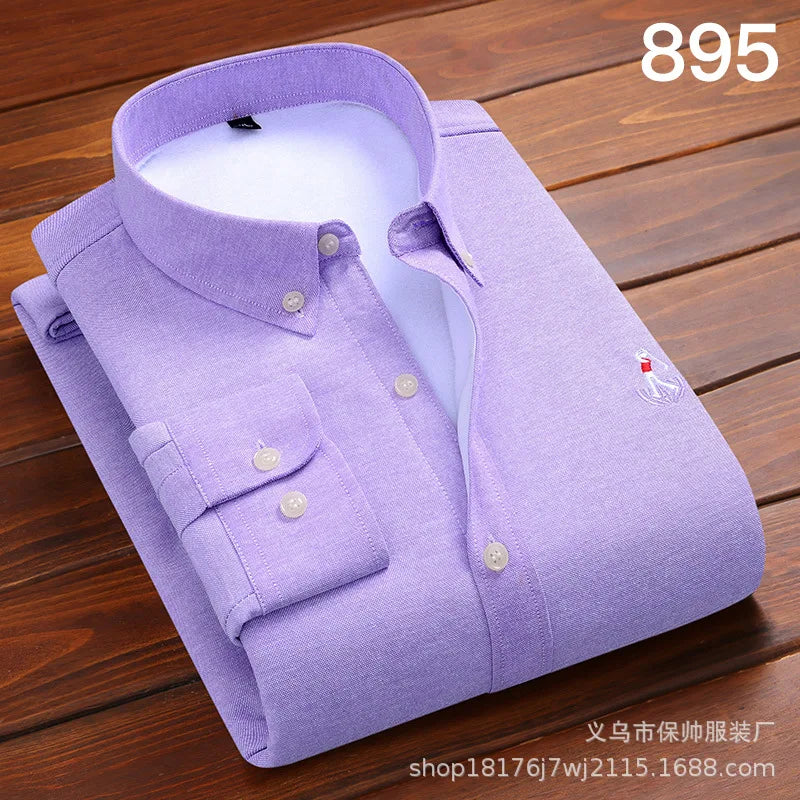Reversknopf Allgleiches Stickerei Warme Hemden Herrenbekleidung Herbst Neue Übergroße Casual Tops Lose Koreanische Hemd