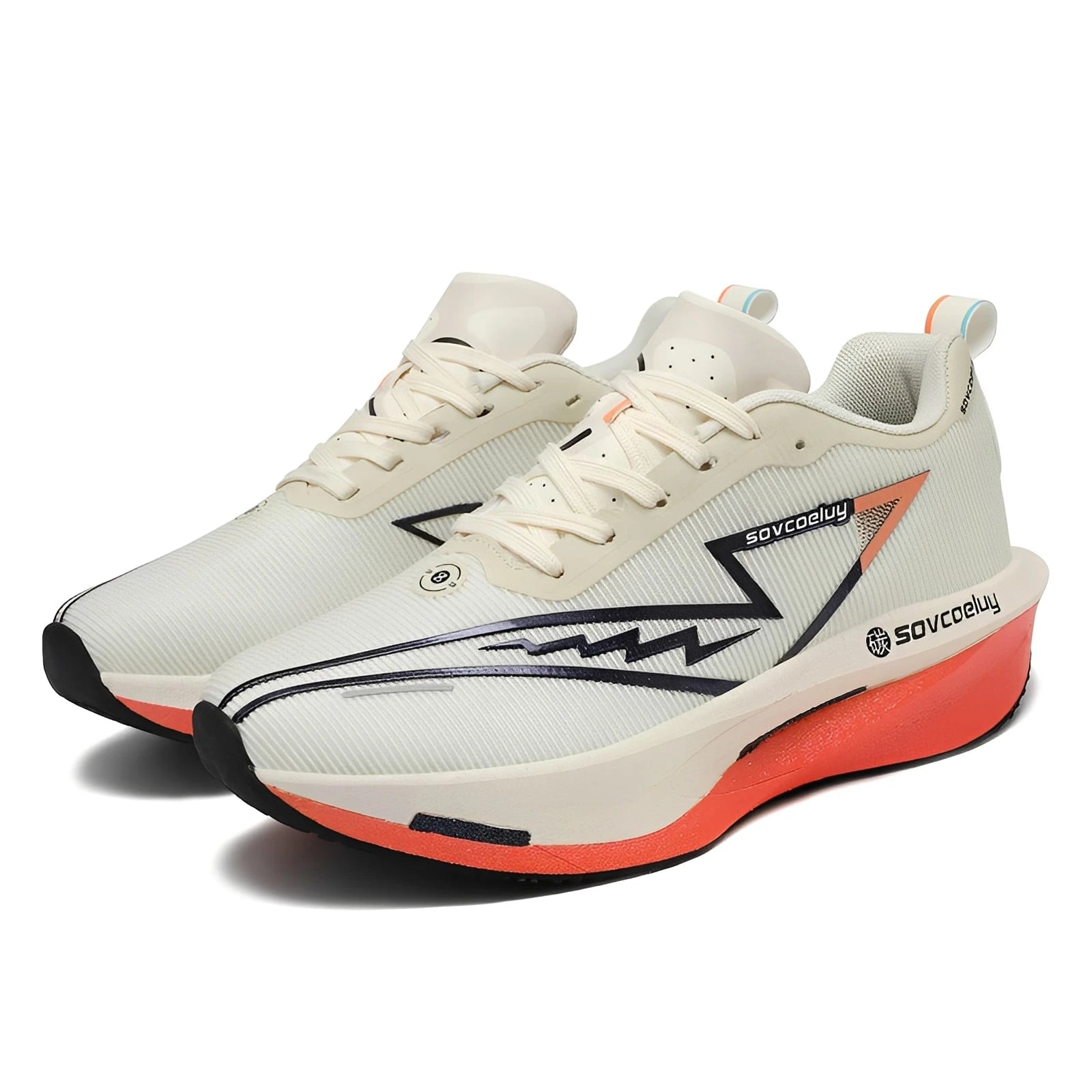 Carbon Plate Running Shoes – Lightweight Breathable Marathon Sneakers for Men & Women Non-Slip Athletic Sports Shoes