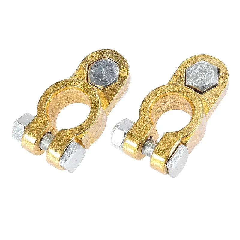 2Pcs Car Battery Terminal Wire Cable Clamp Top Quick Post Terminal Positive & Negative Electric Connector Clamps CP-0363-01