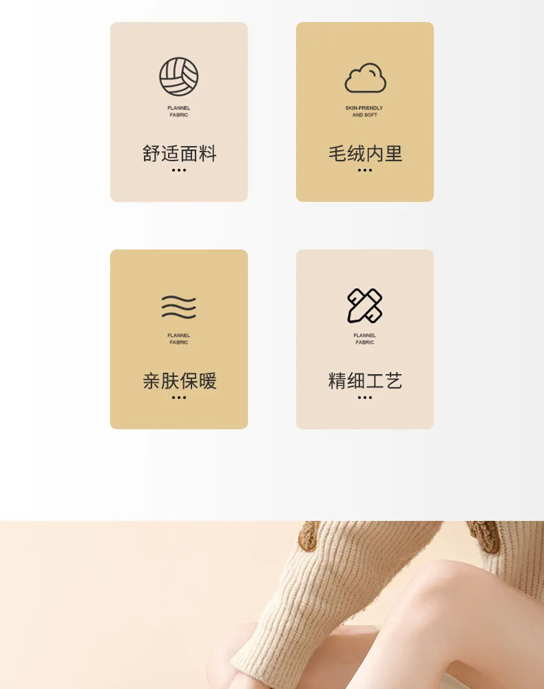 Women's Casual Winter Warm Flat Slippers With Soft Fluffy Cosy Cotton Thick Bottom and Non-Slip Sole Suitable For Home and Outdoor Use Ladies Shoes