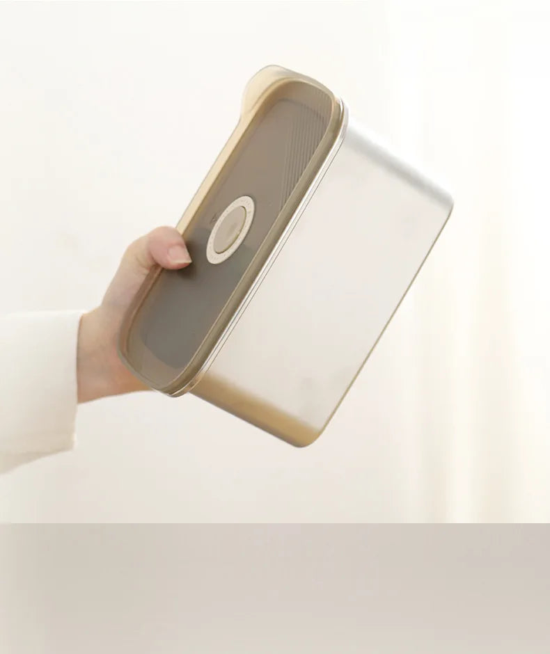 304 SS Airtight Leakproof Containers, BPA-Free - Fridge/Freezer/Microwave Safe, Stackable - Home/Kitchen Lunch Box Fruits/Meals