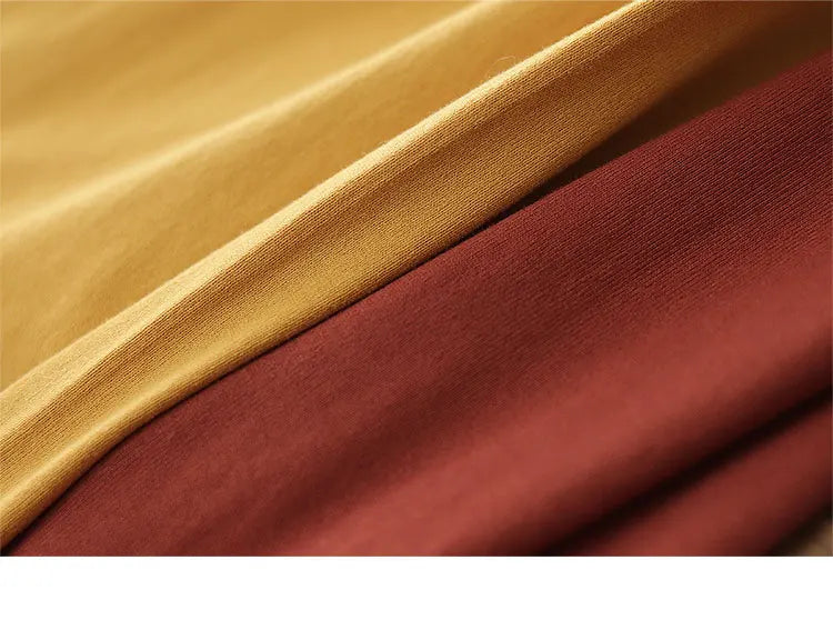 2025 Zomer Nieuwe Amerikaanse Retro 245G Korte Mouw O-hals Effen Kleur T-shirt Herenmode Eenvoudige 100% Katoen Gewassen Casual Tops