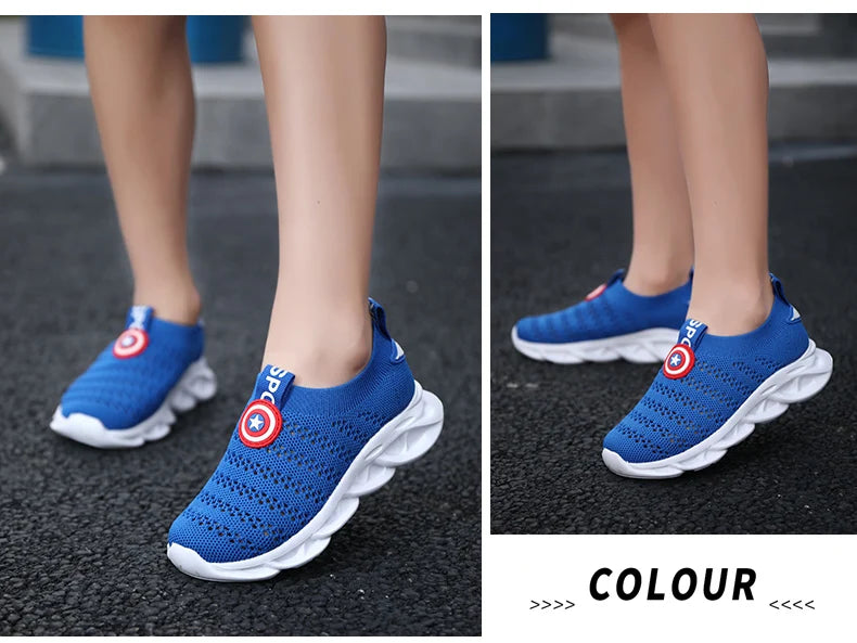 Unisex Summer Children Shoes Sport Sneakers Breathable Casual Shoes Mesh Net Cloth Kids' Sports Flat Sneakers